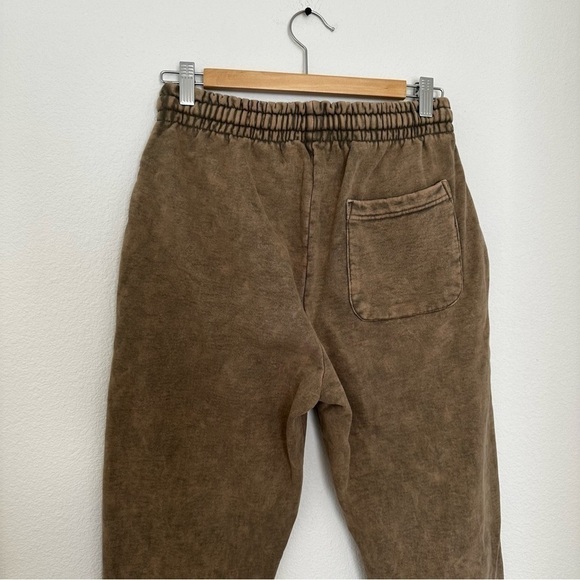 Talentless Acid Wash Brown Jogger Pants High Waisted Drawstring Size Small Women - Picture 6 of 9